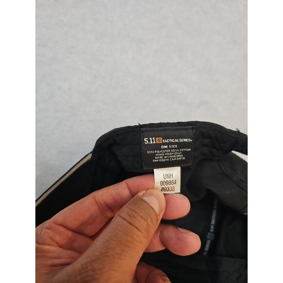 511 Tactical Hat One Size Black Strap Dad Cap Rip Stop Pink Embroidered 2012 - Picture 3 of 5